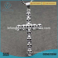 2016 great quality punk jewelry stainless steel cross design pendants for boys